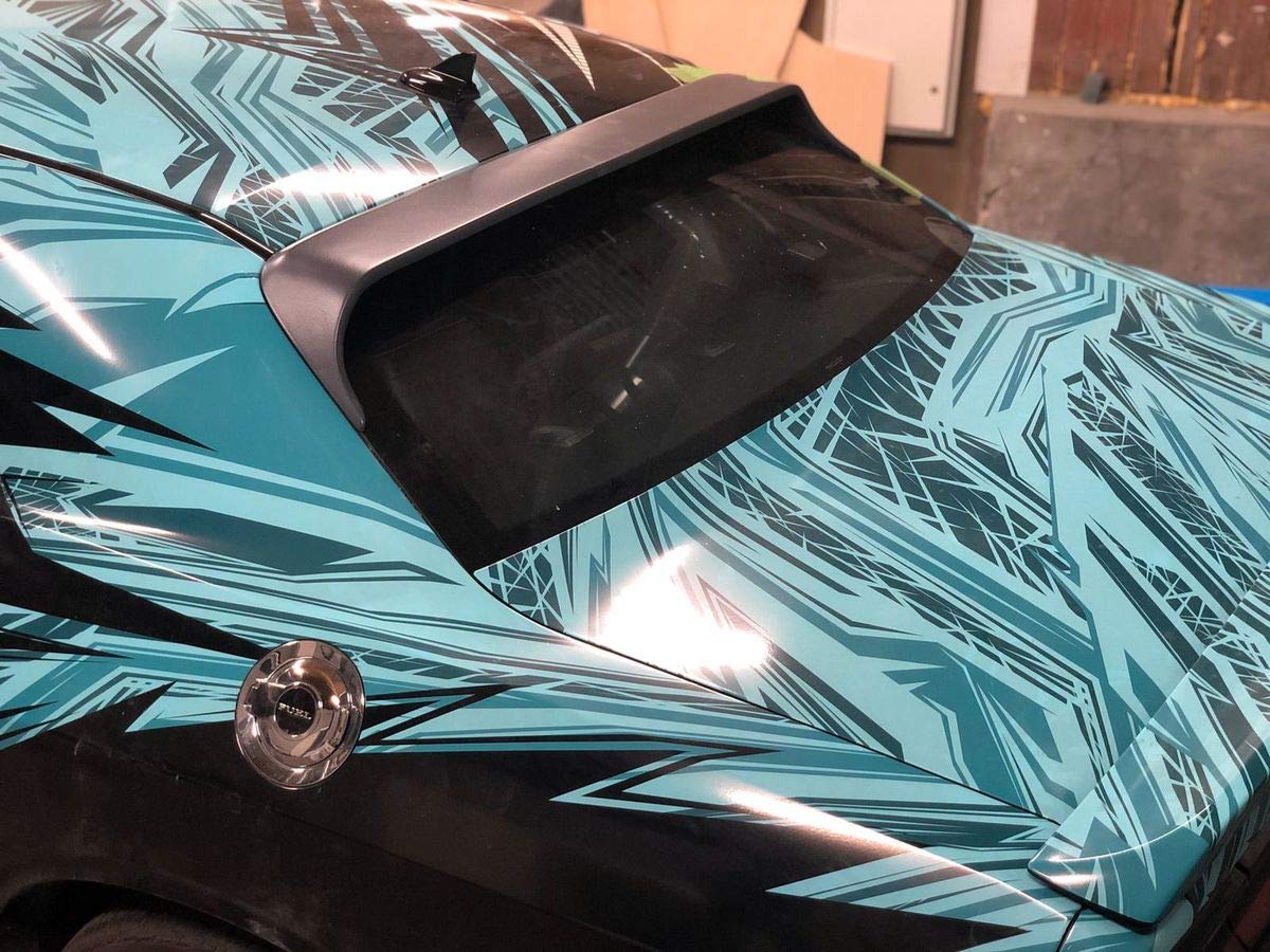 Spoiler de ventana trasera P-Performance para Challenger MK3 persiana solar negra 8