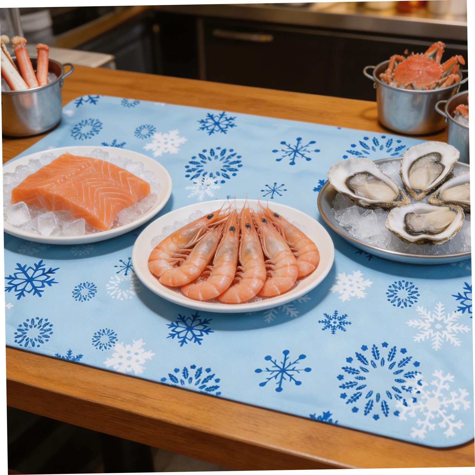 2 Pezzi Tappetini Resistenti Alimenti per Riutilizzabili e Refrigeranti Facili da Pulire per Conservazione del Buffet Cibo
