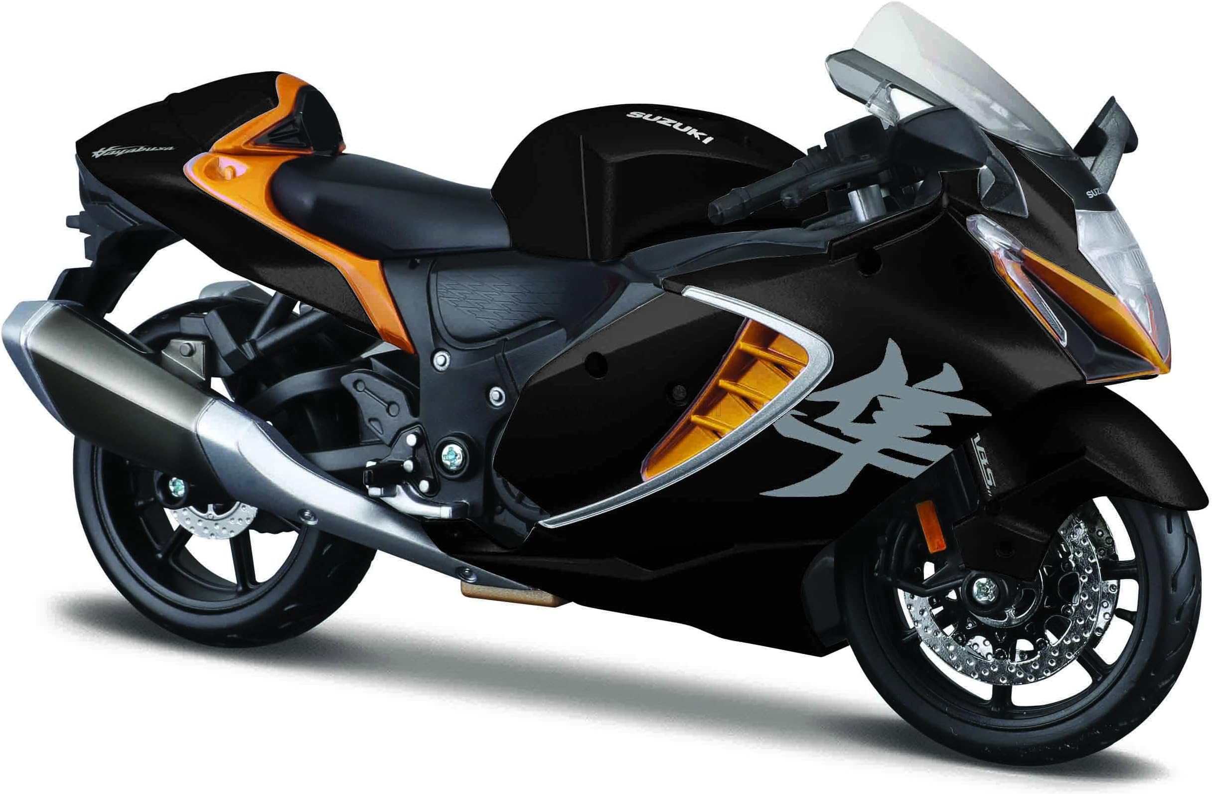 Maisto Compatible with 2022 Hayabusa Black Metallic 1/12 Diecast Motorcycle Model 32724