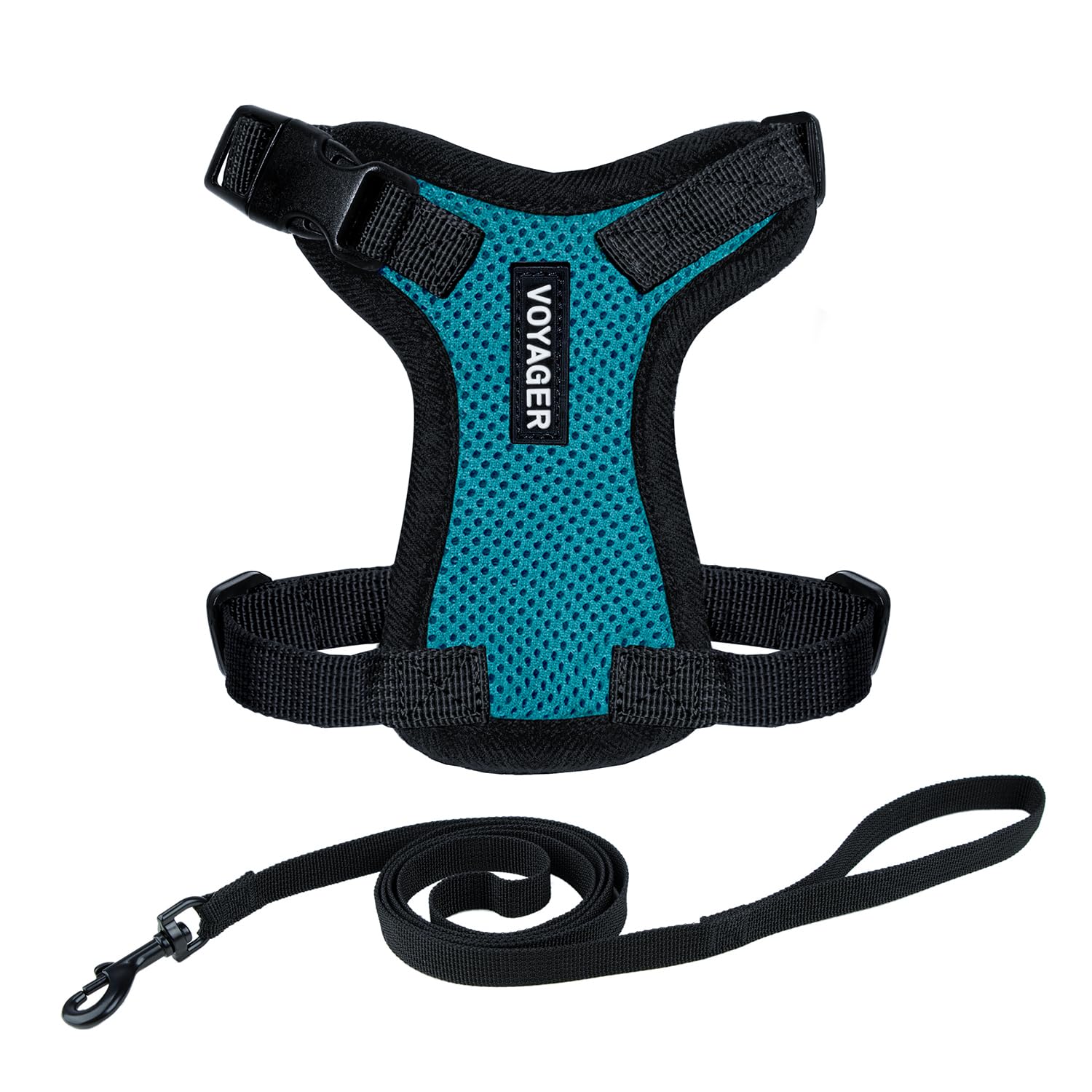Voyager Escape Proof Cat Harness and Leash Set with Reflective Stitching, Neoprene Handle 5ft - Supports Small, Medium and Large Cats, Kittens for Walking by Best Pet Supplies - Royal Blue, S — view 89