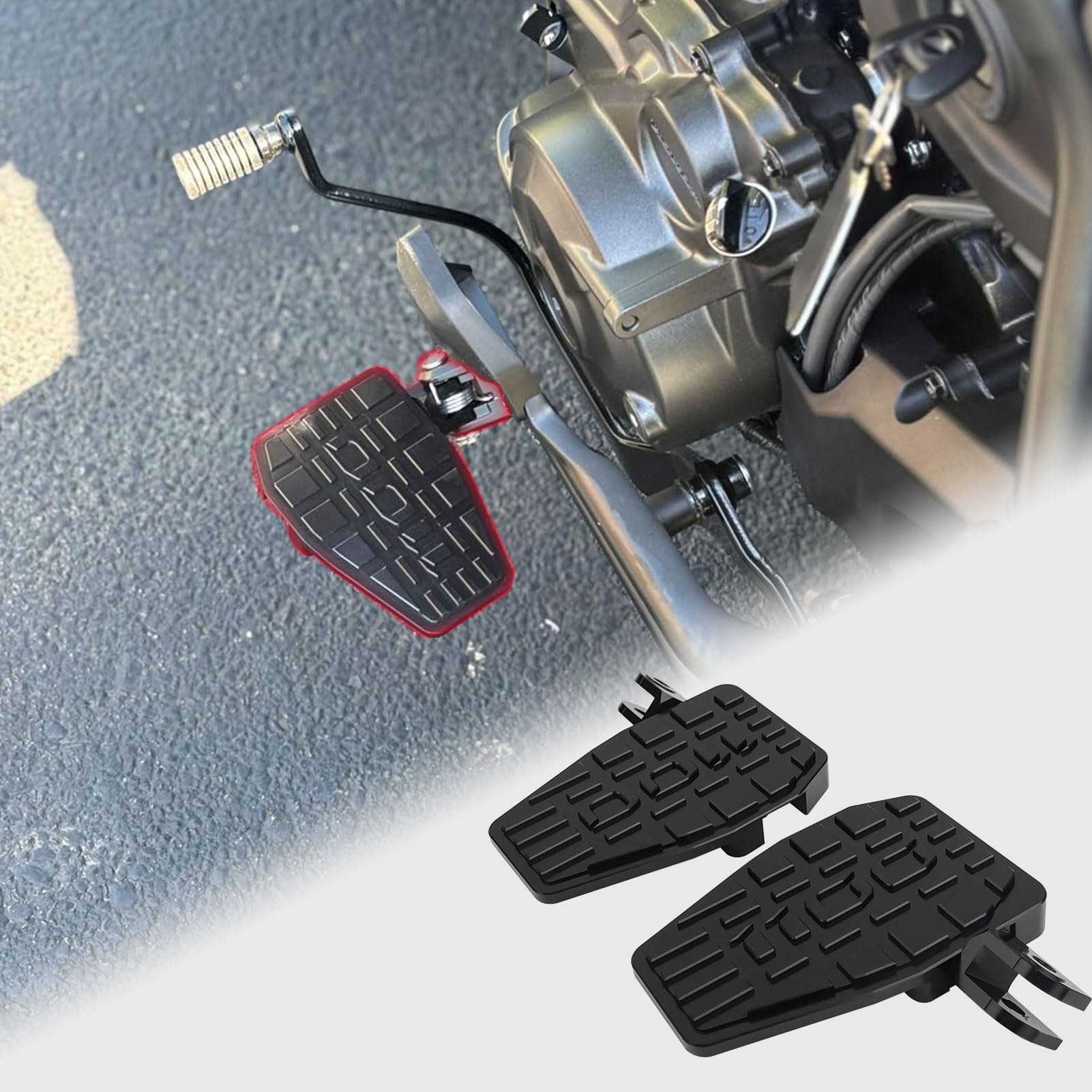 Amazon | XIRADUP フットペダル ステップボード バイク用 ステップ 