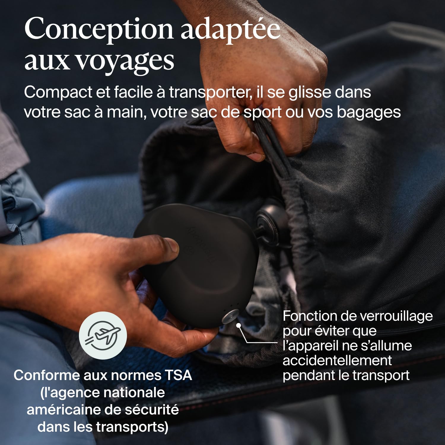 Therabody TheraGun Mini pistolet de massage pour soulager la douleur, thérapie par percussion noire 3e génération