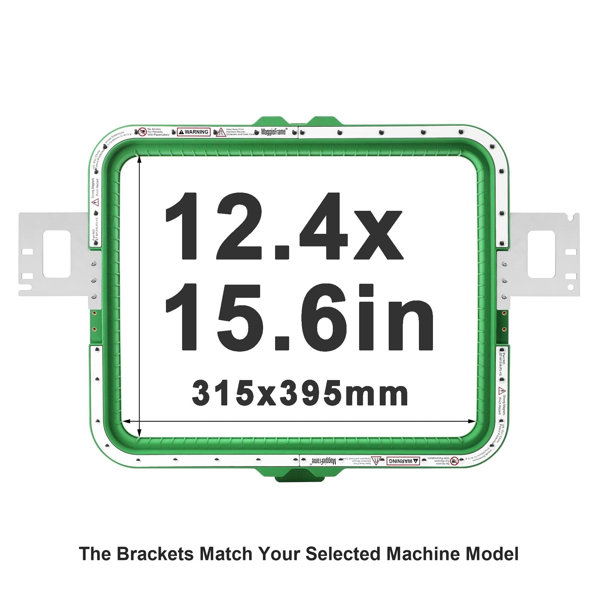 MaggieFrame 315x395mm Bastidor magnético para máquinas Ricoma SWIFT2