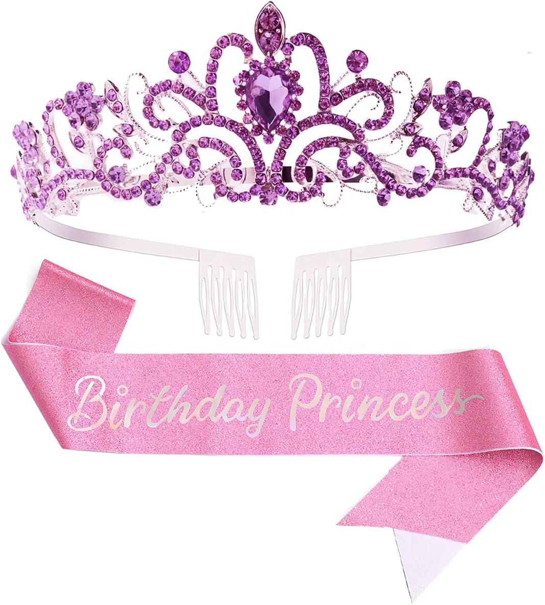 Tiara Birthday Girl Oro Con Strass - Corona Compleanno Per Donna Adulta - Foto 12