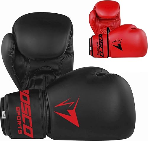 Miniatura 1 de Guantes de boxeo para saco de boxeo, entrenamiento, gimnasio, ejercicio y equipo de boxeo, guantes profesionales para boxeo con protección extra