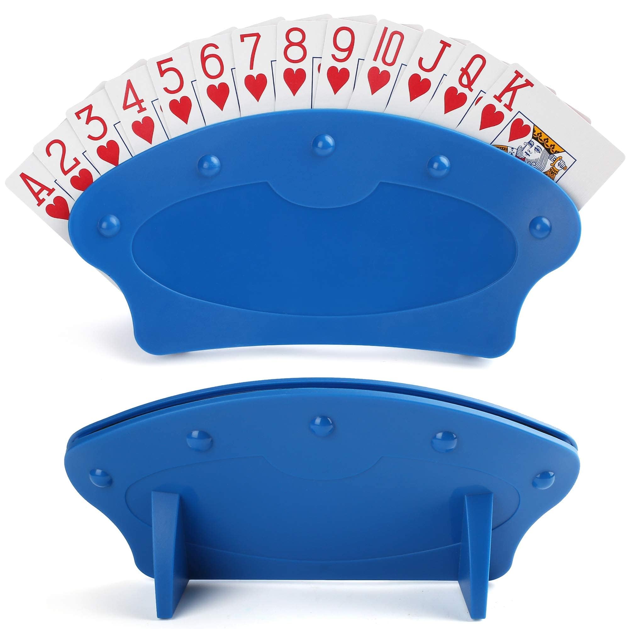 LotFancy Supporto Carte da Gioco Plastica Porta Carta per Bambini Adulti Anziani Disabili