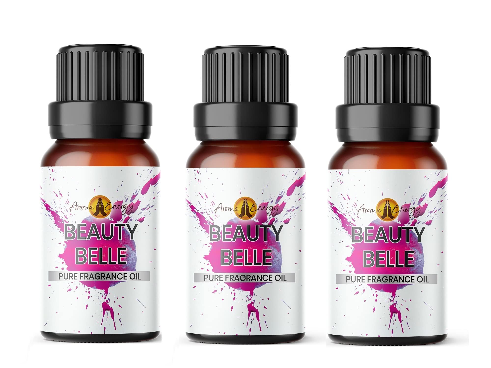 Aroma Energy | Beauty Belle Fragrance Oil 30ml (3 x 10ml) Highly Scented Oil for Diffuser, Candles, Soap Making, Wax Melt, Slime, Perfume | Vegan, Made in UK — image 1