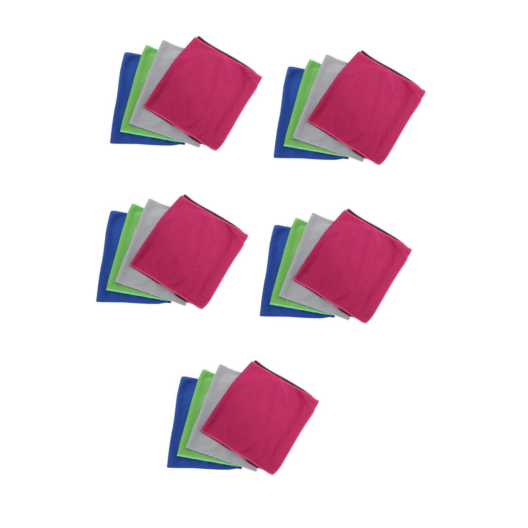 Toddmomy 5 Ensembles Serviette de Sport Froide Serviettes de Sport Douces pour la Peau de Confort de randonnée Respirante à séchage Rapide Polyester
