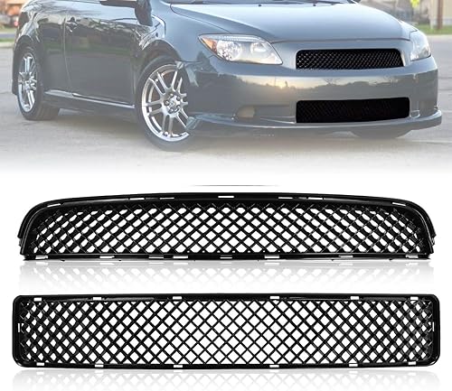 YLT AUTO Rejilla de protección de parachoques delantero para Scion Tc Smt10600 2005-2010 para Scion Tc Smt10600 entrada de aire frontal negro
