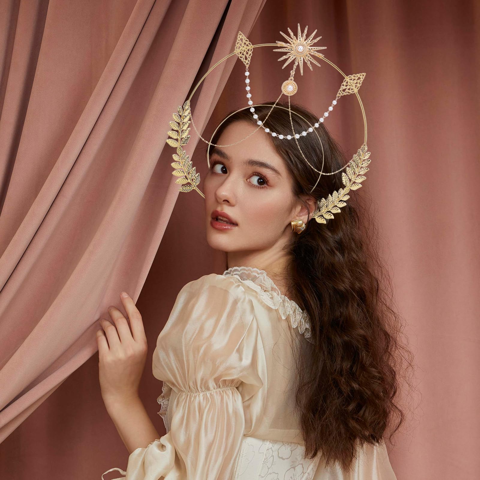 Amazon.com: NICENEEDED Halo Crown Headpiece, Gothic Sun Goddess Headband, Gold Leaf Mary Halo Crown Headdresses Costume Cosplay Party Palace Queen Headwear Angel Tiaras for Women Halloween : Beauty & Personal Care Amazon.com: NICENEEDED Halo Crown Headpiece, Gothic Sun Goddess Headband, Gold Leaf Mary Halo Crown Headdresses Costume Cosplay Party Palace Queen Headwear Angel Tiaras for Women Halloween : Beauty & Personal Care