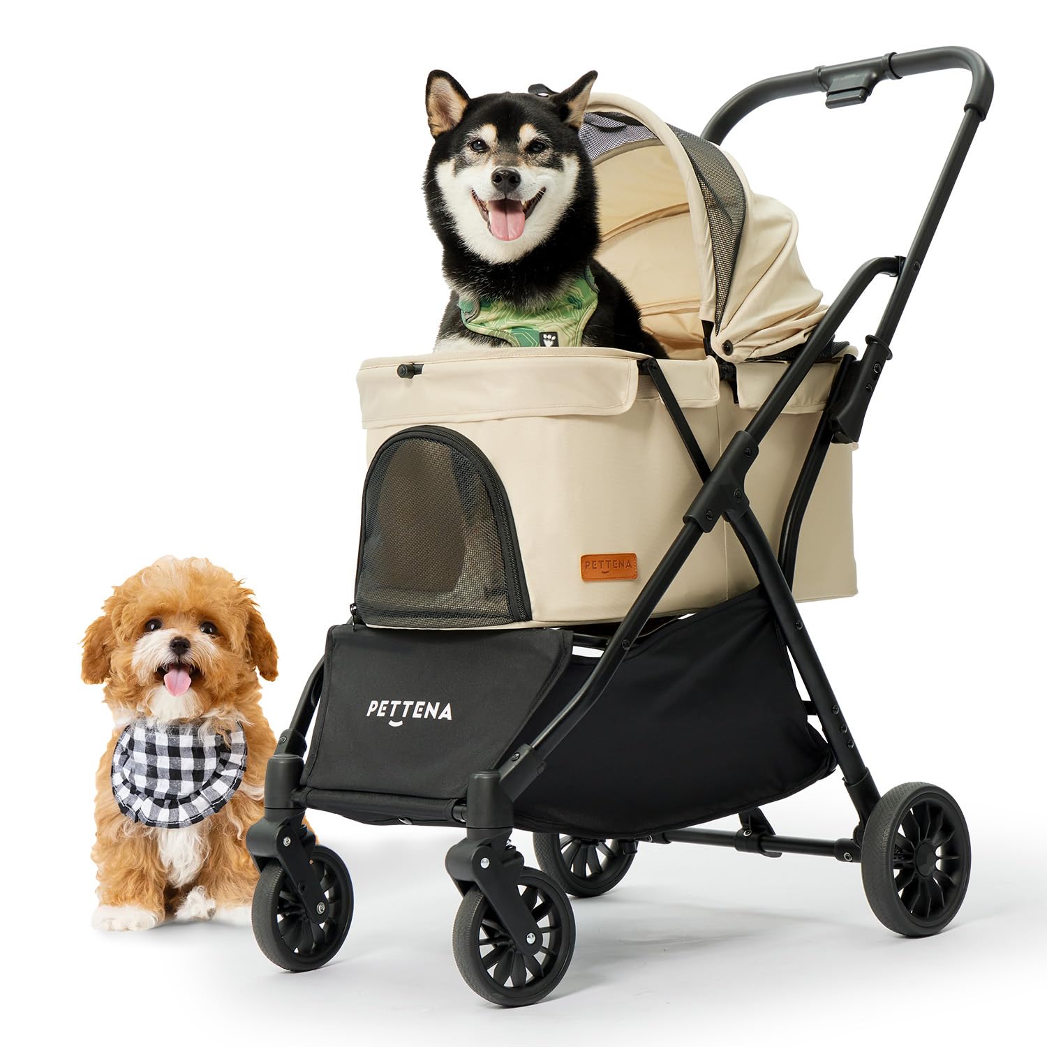 Amazon.co.jp: 【ワンタッチ重力折畳式】PETTENA ペットカート 小型犬 