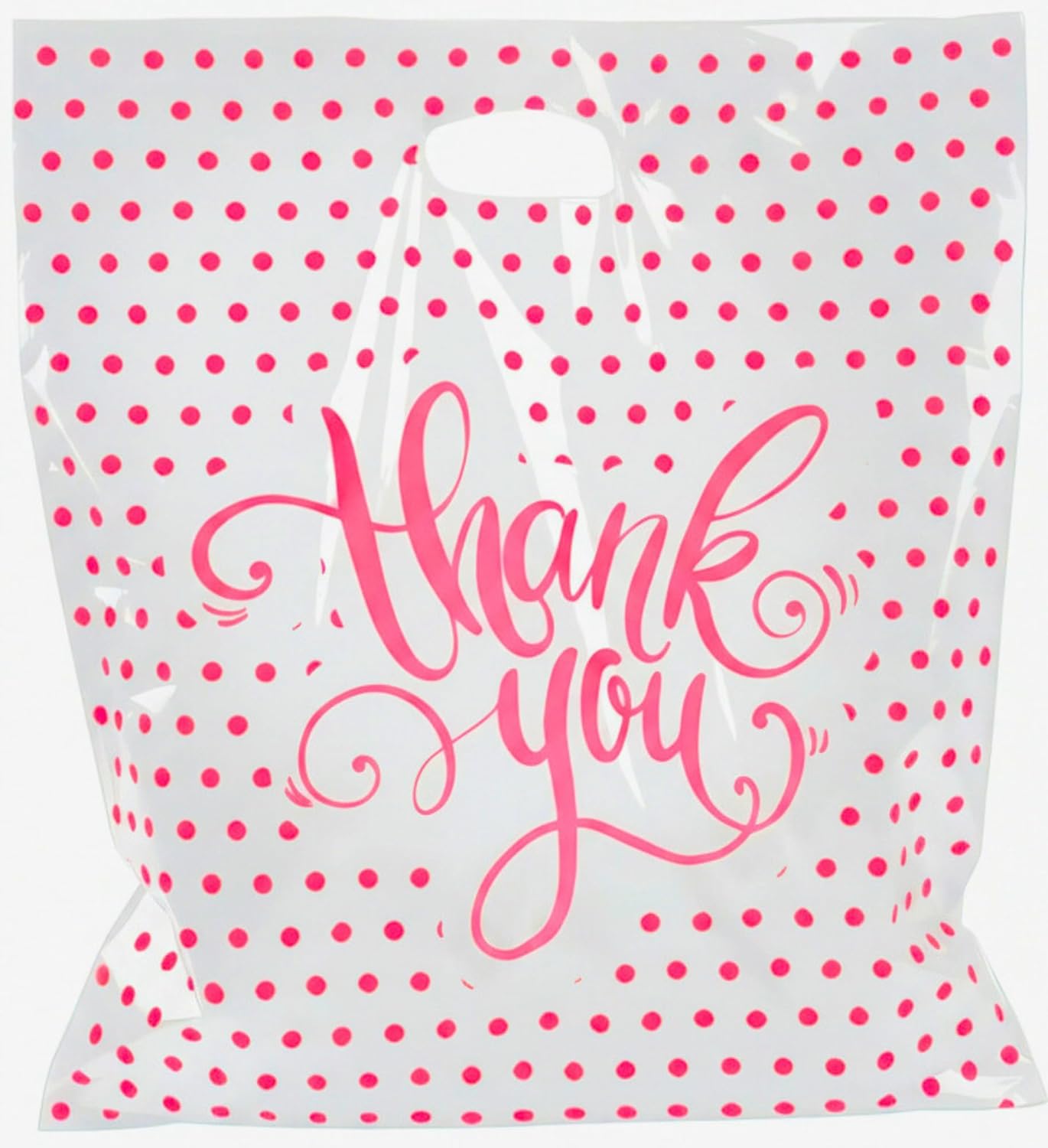 16x18 Thank You Bags with Handles - Large Retail Bags for Small Business in Bulk - Boutique Bags for Clothing, Merchandise, Craft Shows, Shopping (Glossy Black Totes)