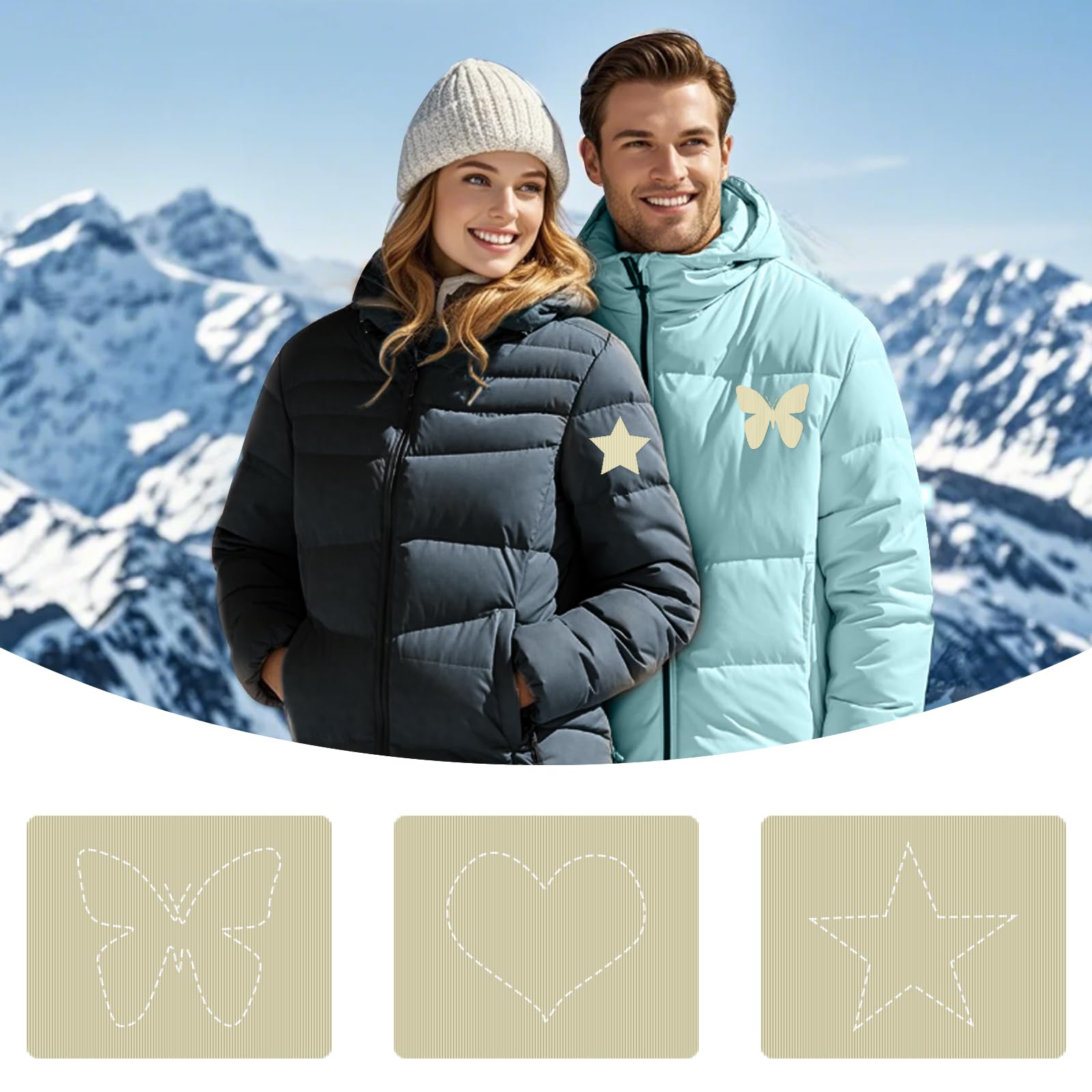 Lot De 48 Patches De Réparation Pour Doudoune – Nylon Autocollant, 3 Couleurs, Lavable – Pour Veste, Tente, Sac De Couchage