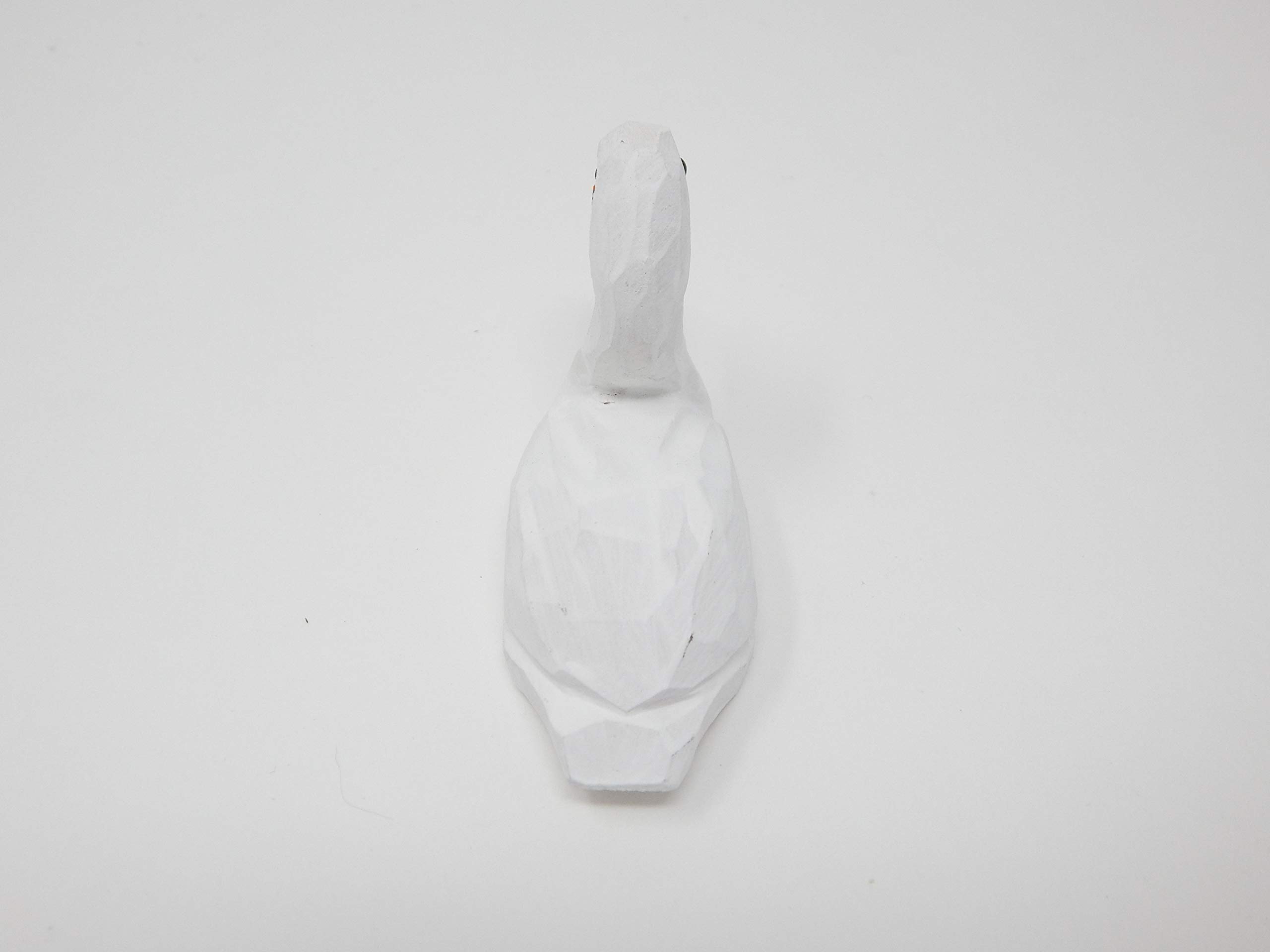 Swan Figurine Decoration Wood Goose Love Bird Statue Art Miniature Carved Small Animal Sculpture…, White - Image 6