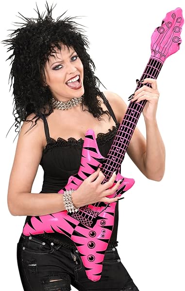 W WIDMANN MILANO Party Fashion - Guitare gonflable, Longueur environ 105 cm, Instrument, Air Guitar, Fête à thème, Carnaval - 3
