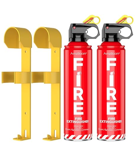 AmzBoom 2-Pack Fire Extinguisher Kit