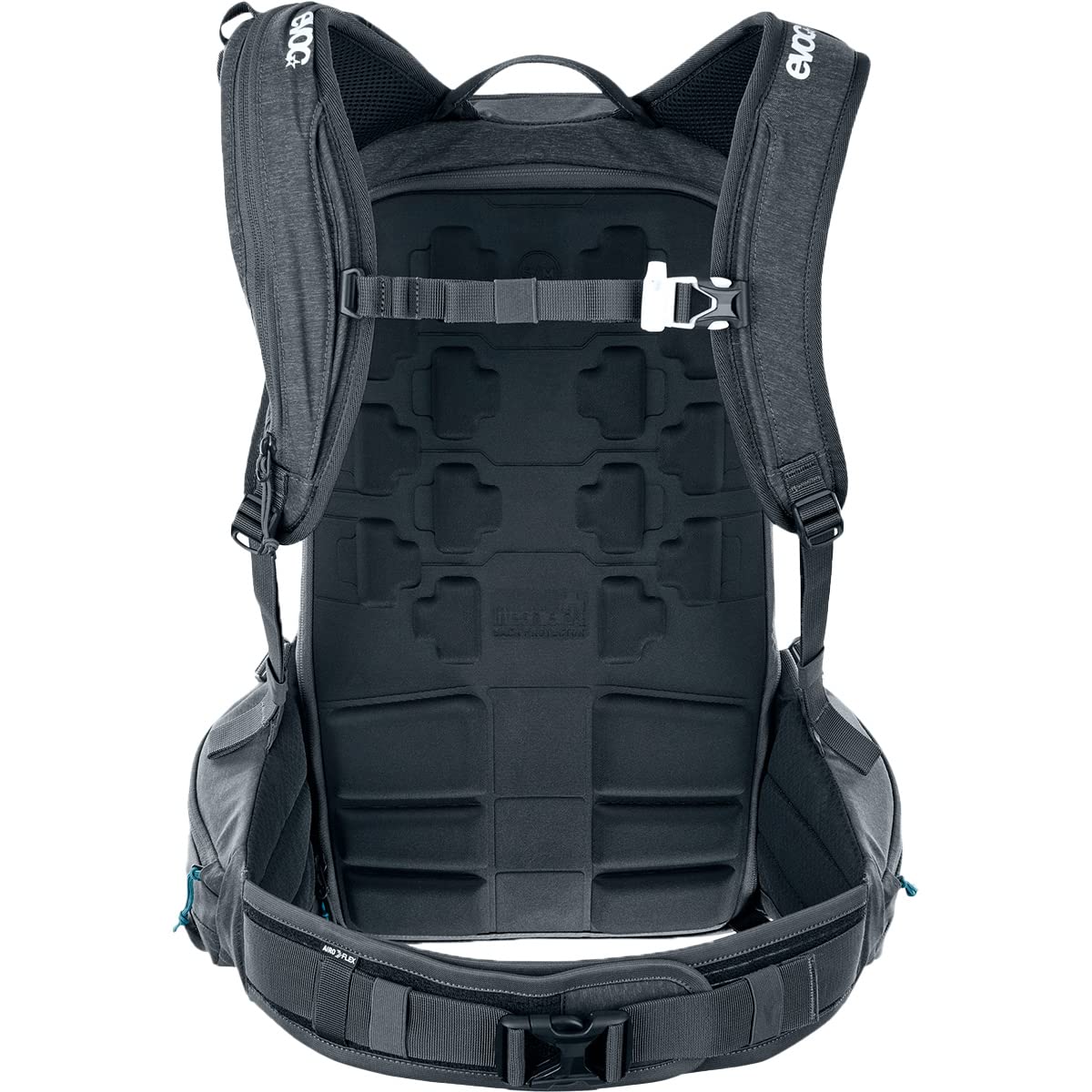 EVOC LINE PRO 20 Touren-Rucksack (LITESHIELD PLUS Protection, Trinkblasenfach, isolierter Schultergurt, Lawinenfach, Ski-Halterung, Snowboard-Halterung, Body Hugging, Hüftgurt)