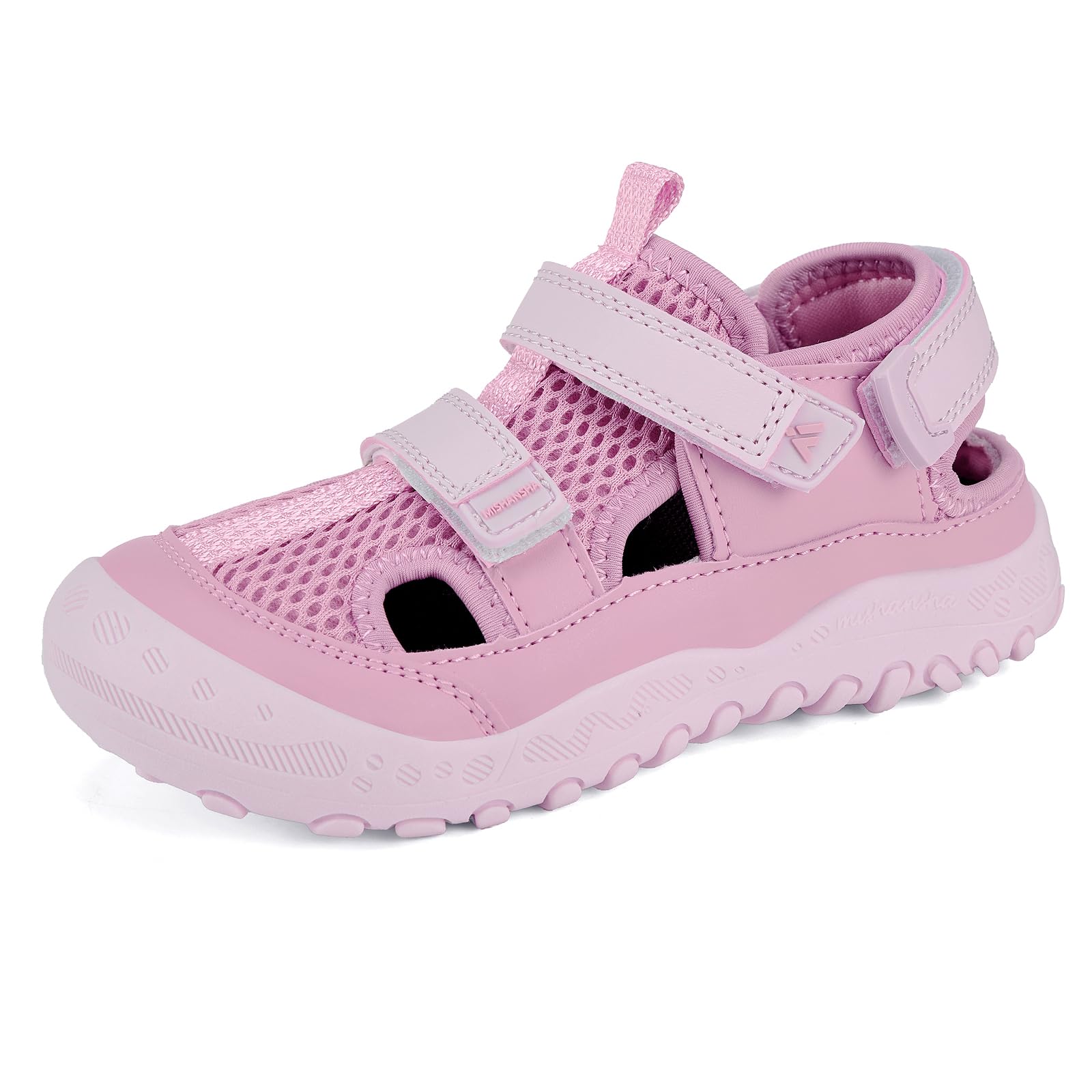 Mishansha Kinder Sandalen mit Geschlossener Zehenkappe, Unisex Trekkingsandalen für Jungen Mädchen, Gr.24-38