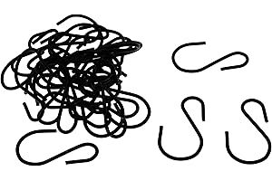 Small S Hooks for Hanging - 1 Inch Metal Iron S-Hooks (30 Pack)