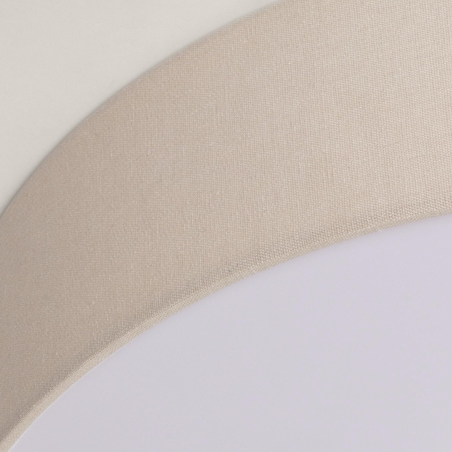 LEDKIA LIGHTING Plafón Circular Lino Ø500 mm Ranje para Cocina, Comedor, Habitación Beige