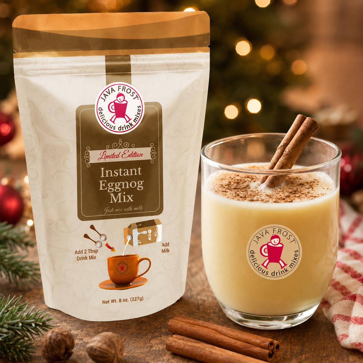 Amazon.com : Instant Eggnog Drink Mix, 8 oz : Grocery & Gourmet Food