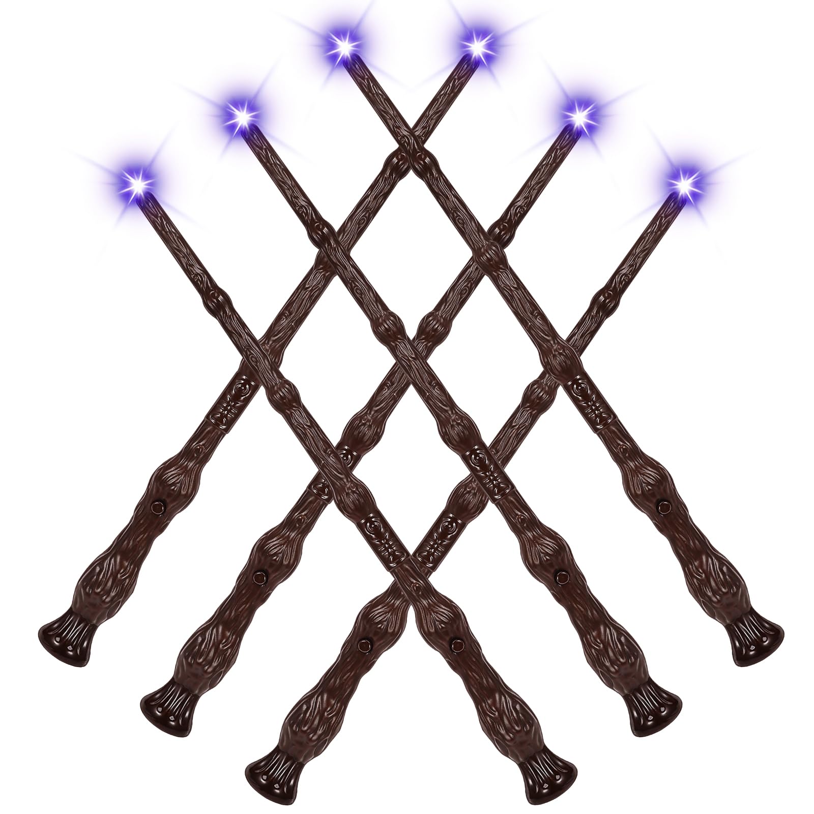 EZVYAOLight Up Magic Wand with Sound Wizard Witch Illuminating Toy Party Cosplay Accessory 6PCS, Hive