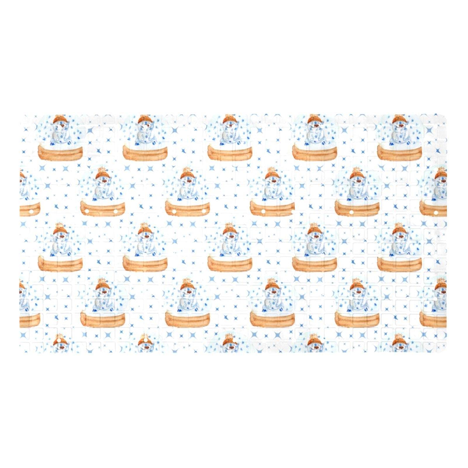 Tapis de bain ours polaire 40x70 cm idéal pour sécuriser la baignoire familiale