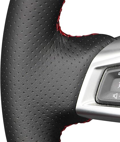 Miniatura 4 de MEWANT Cubierta del volante del coche para Mazda MX-5 2016-2019 Cuero negro personalizado