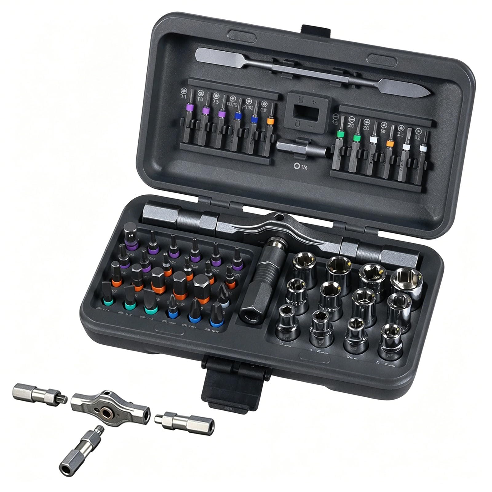 Kalttoy Adaptable 52 Piece Screwdriver Set For Intricate Tasks And Electrical Fixes Compact Gear
