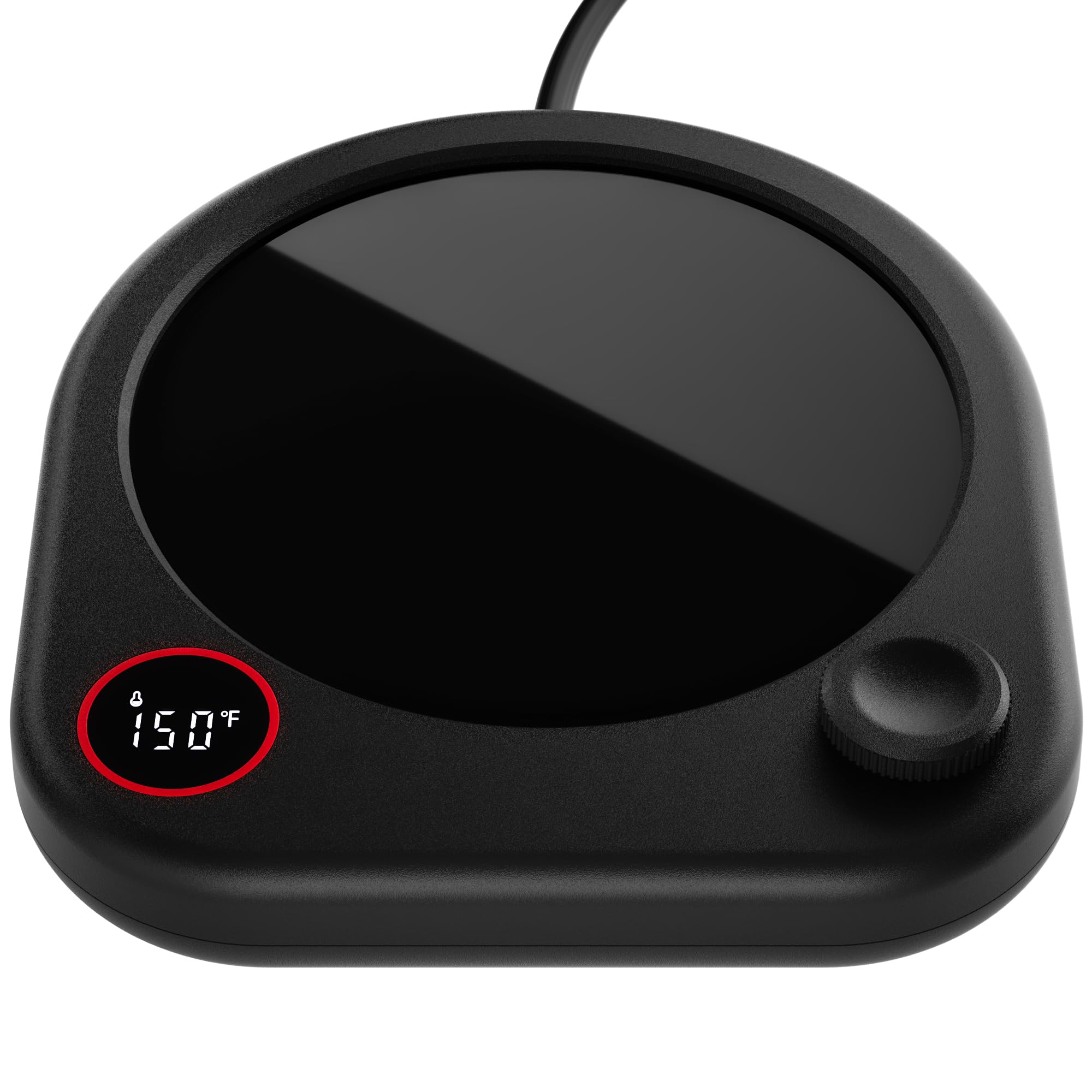 Coffee Mug Warmer for Desk, Electric Cup Heater for Tea Milk Beverages with Adjustable Temperature Display, Auto Shut Off Timer Mug Sensor, Candle Wax Heating Plate, Ideal Gift Accessory