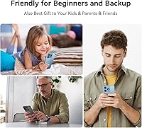 Vista 2 de OSCAL Teléfonos Android Desbloqueados para T-Mobile, FLAT 2 Teléfono Android 15 (2025), 12GB+128GB/2TB TF Octa Core, Teléfonos Dual SIM