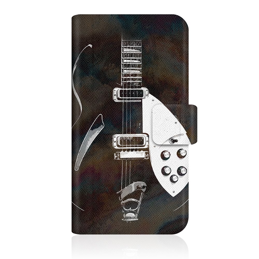 CaseMarket Original Design [ Back in Black Guitar Graphics - Slim Diary ] for Apple iPhone6 (4.7) Wallet Case