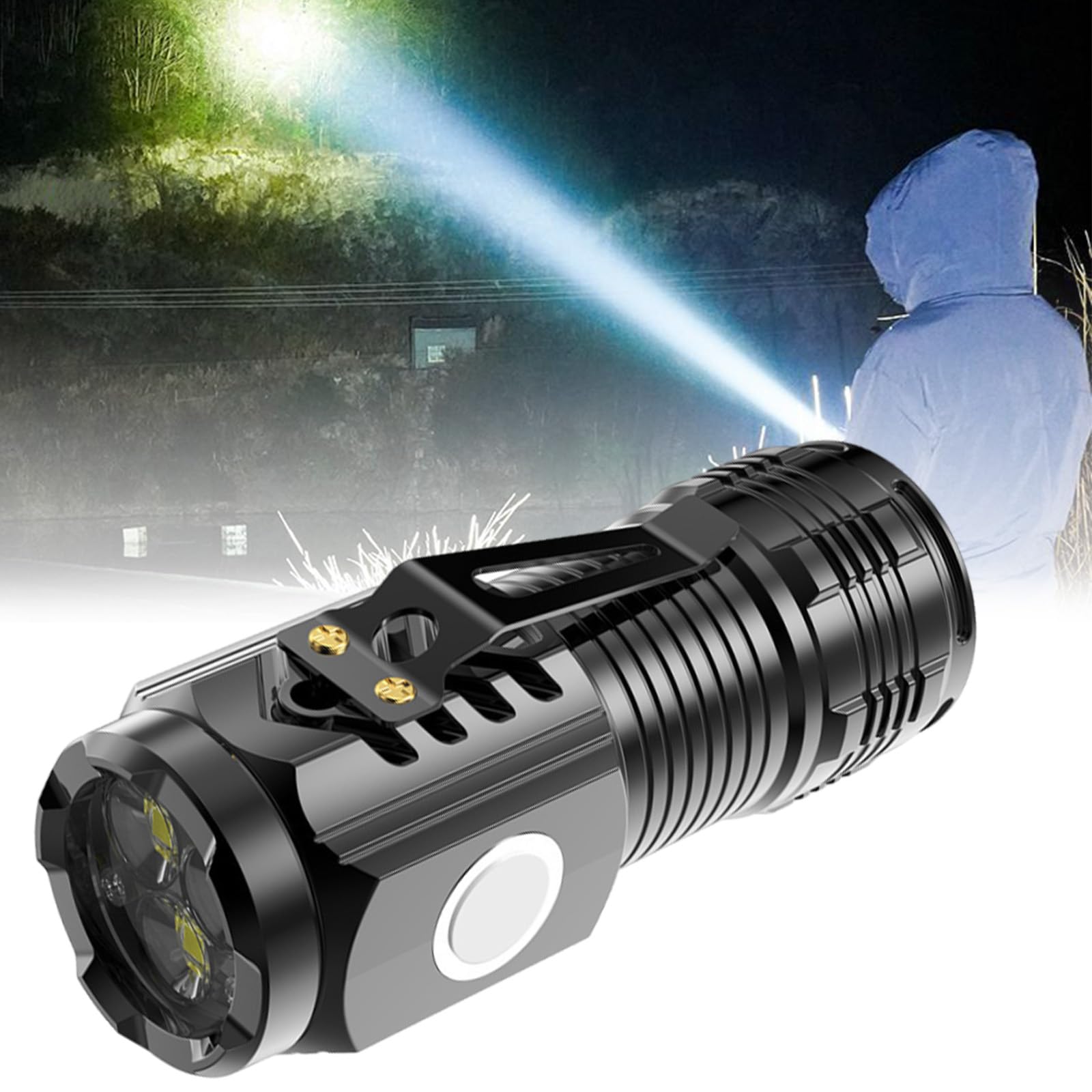 Amazon.co.jp : ポータブル高輝度懐中電灯、口紅サイズの懐中電灯 5つ