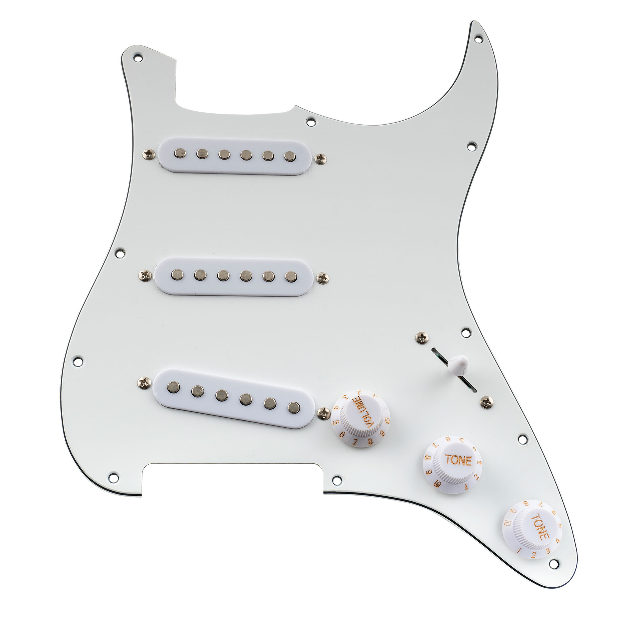 OriPure 11 Hole Prewired Strat Pickguard With Alnico 5 Single Coil