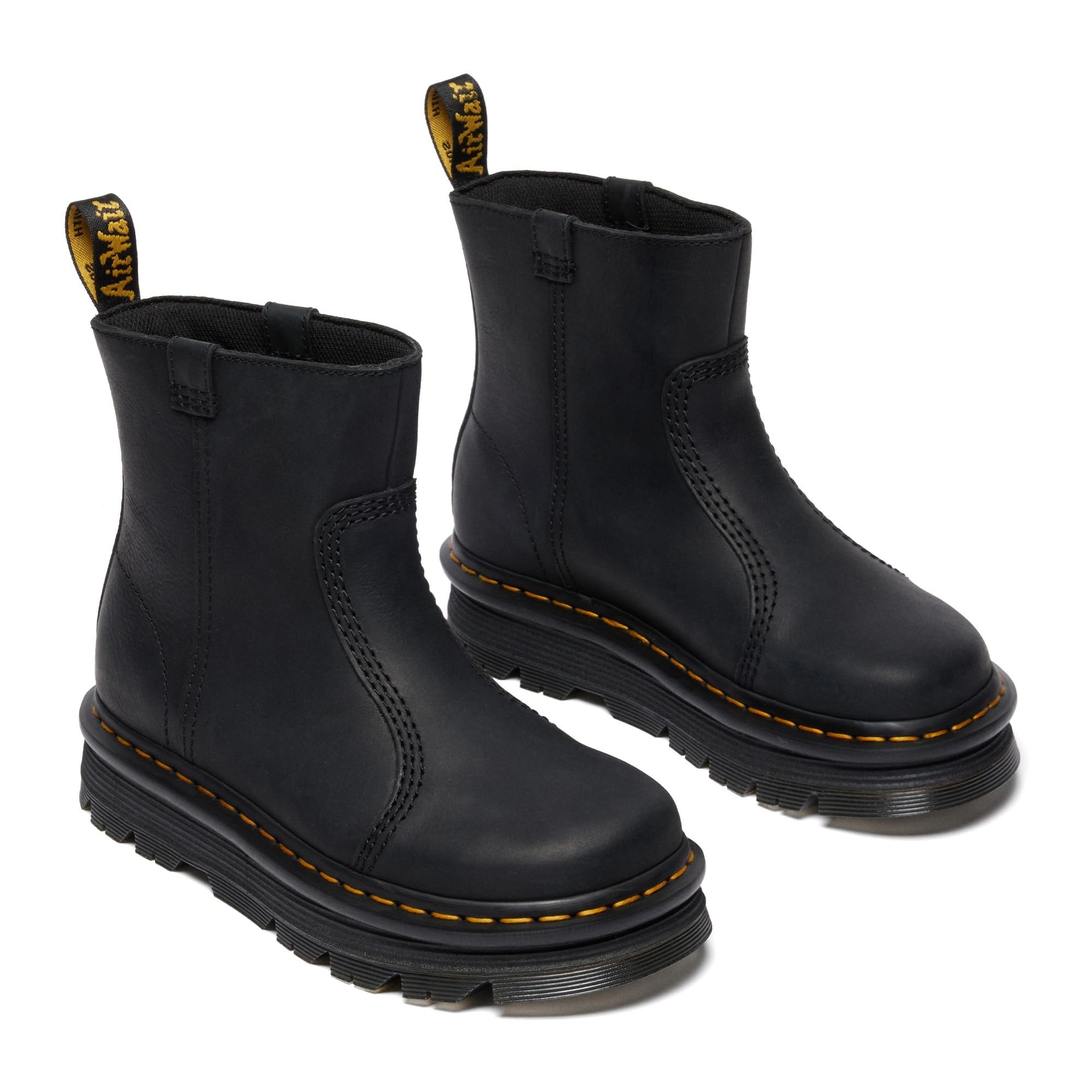 Dr. Martens Zebzag Rigger Black Wyoming PlatformUomo