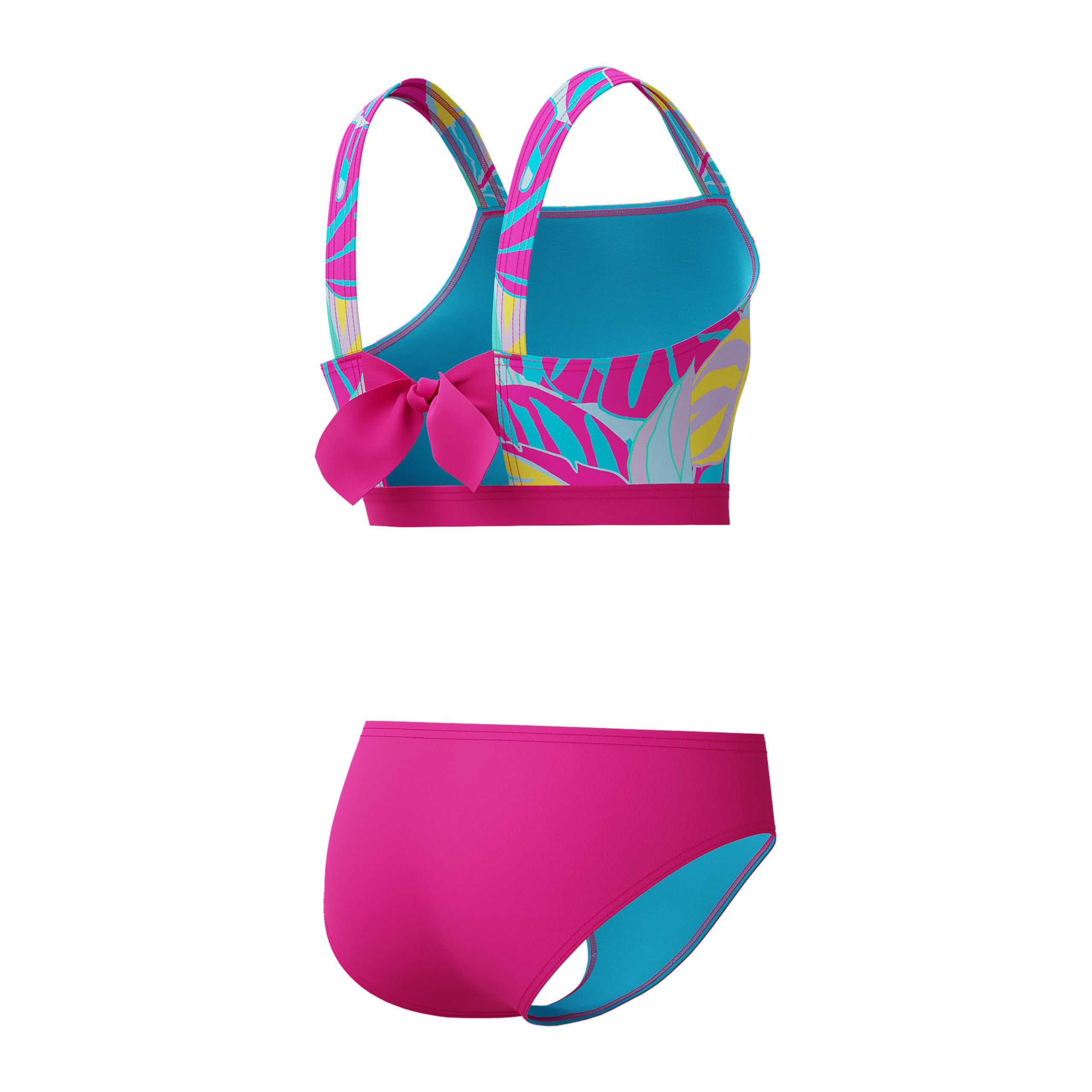 Speedo Mädchen Swimsuit Two Piece Bikini Set Zweiteiliger Badeanzug (1er Pack)