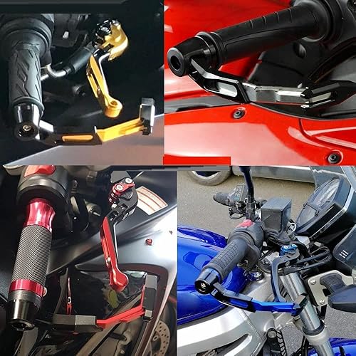 Miniatura 3 de ISITAC for Benelli TRK502 TRK 502 Motorcycle CNC Handlebar Grips Guard Clutch Brake Levers Handle Bar Lever Protector Protection Color  Red