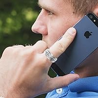 Vista 66 de Titanium Stainless Steel Anxiety Ring for Women Men Fidget Spinner Ring, Size 6-12, Width 6MM, 5-Color: Rose Gold-Rainbow-Silver-Black-Blue