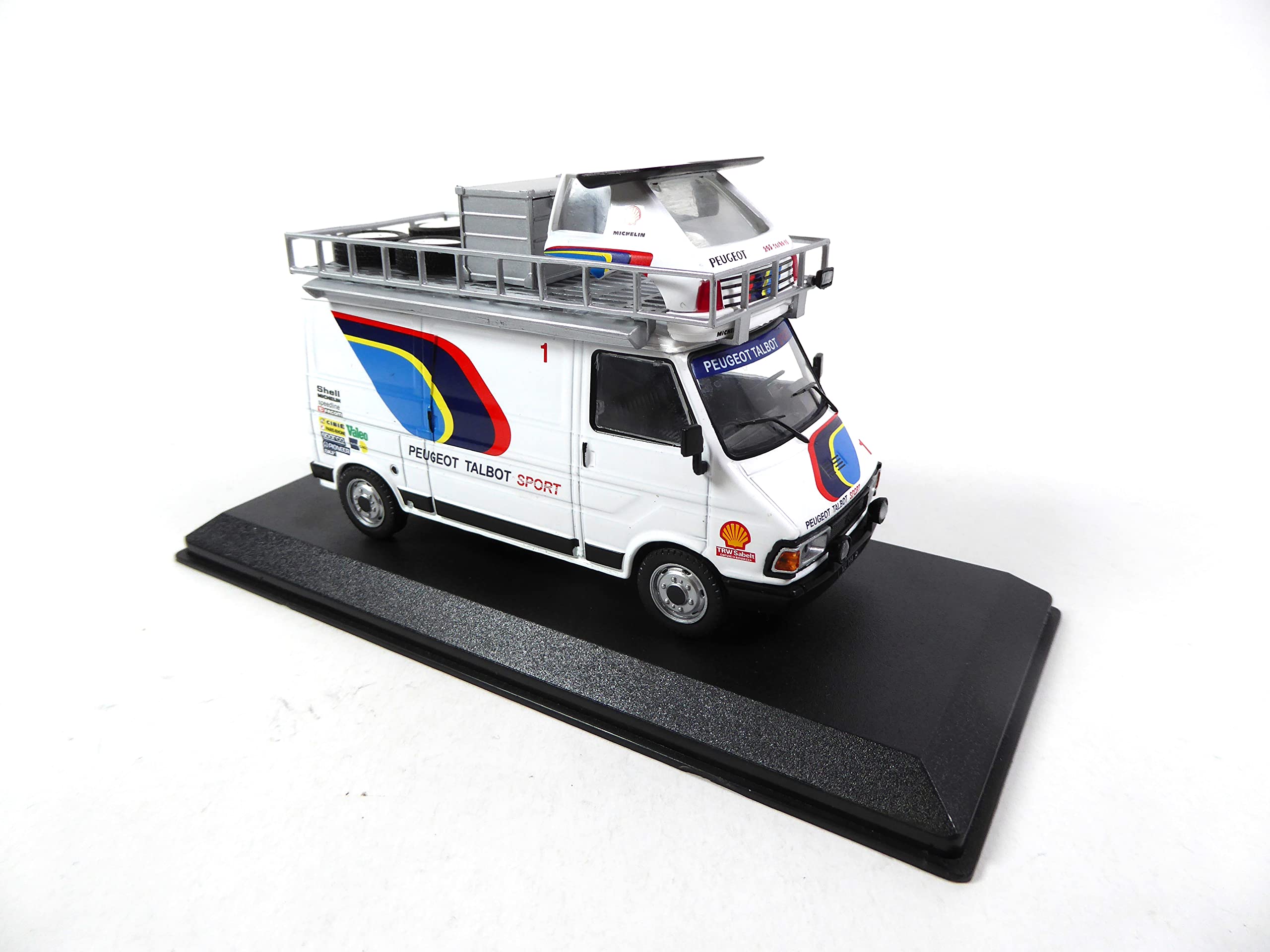OPO 10 Camion 1/43 Citroen C35 Phase 2 + Coque de Peugeot 205 GTI Turbo 16 sur Le Toit/Team Peugeot Talbot Sport - CMC001