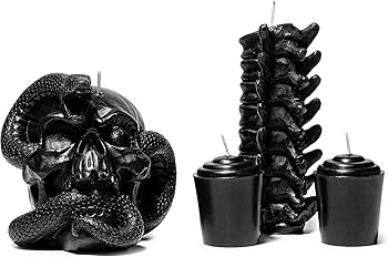 スカル　キャンドル Amazon.co.jp: スカル&スパインキャンドル 4個パック