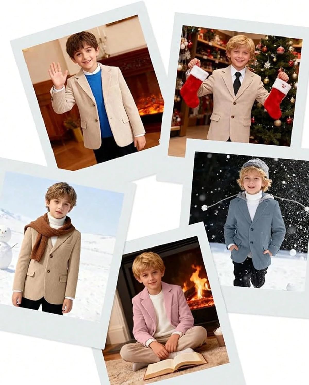 ORBITRAY 2-14 Years Boy's Corduroy Blazers First Communion Jacket Tuxdos for Boys Formal Evening Dress Blazer COB038