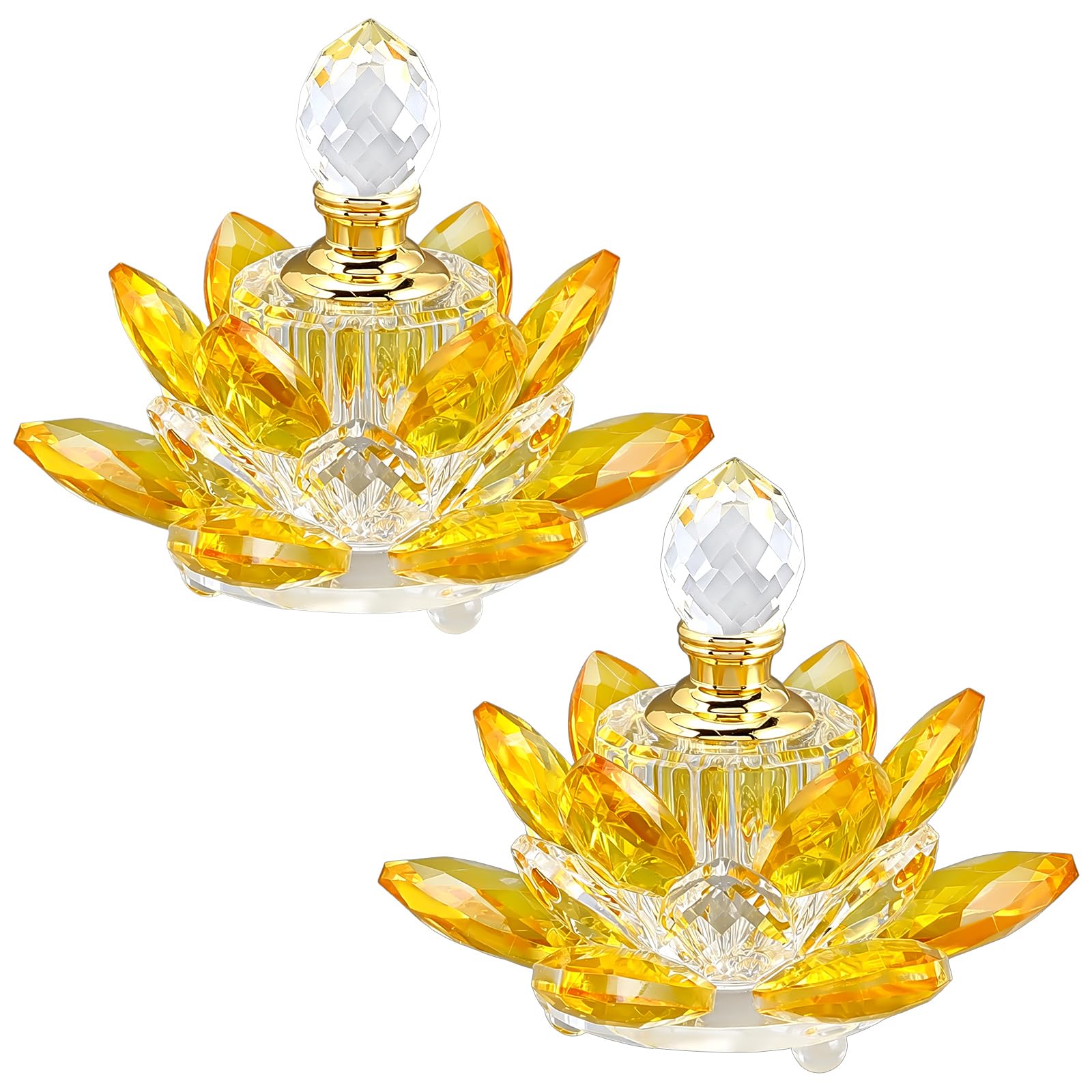 Botellas de perfume decorativas INTERWARM de cristal doradas para regalo de mujer original