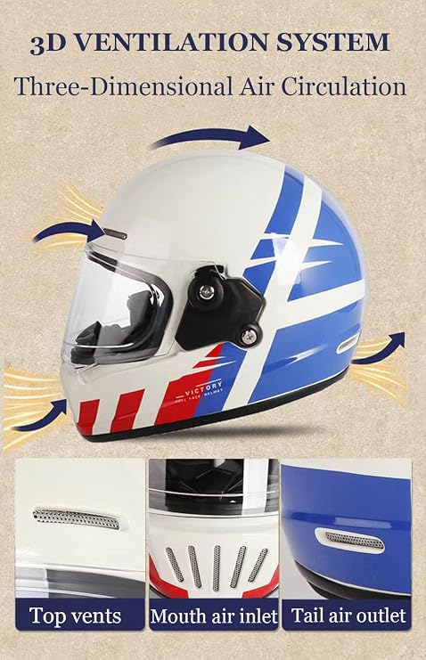 Full Face Integrated Motorcycle Helmet DOTECE Approved Motorbike Helmet Racing Crash Karting Helmets For Adults Men Women With Sun Visor Modular Motocross Racing Helmets