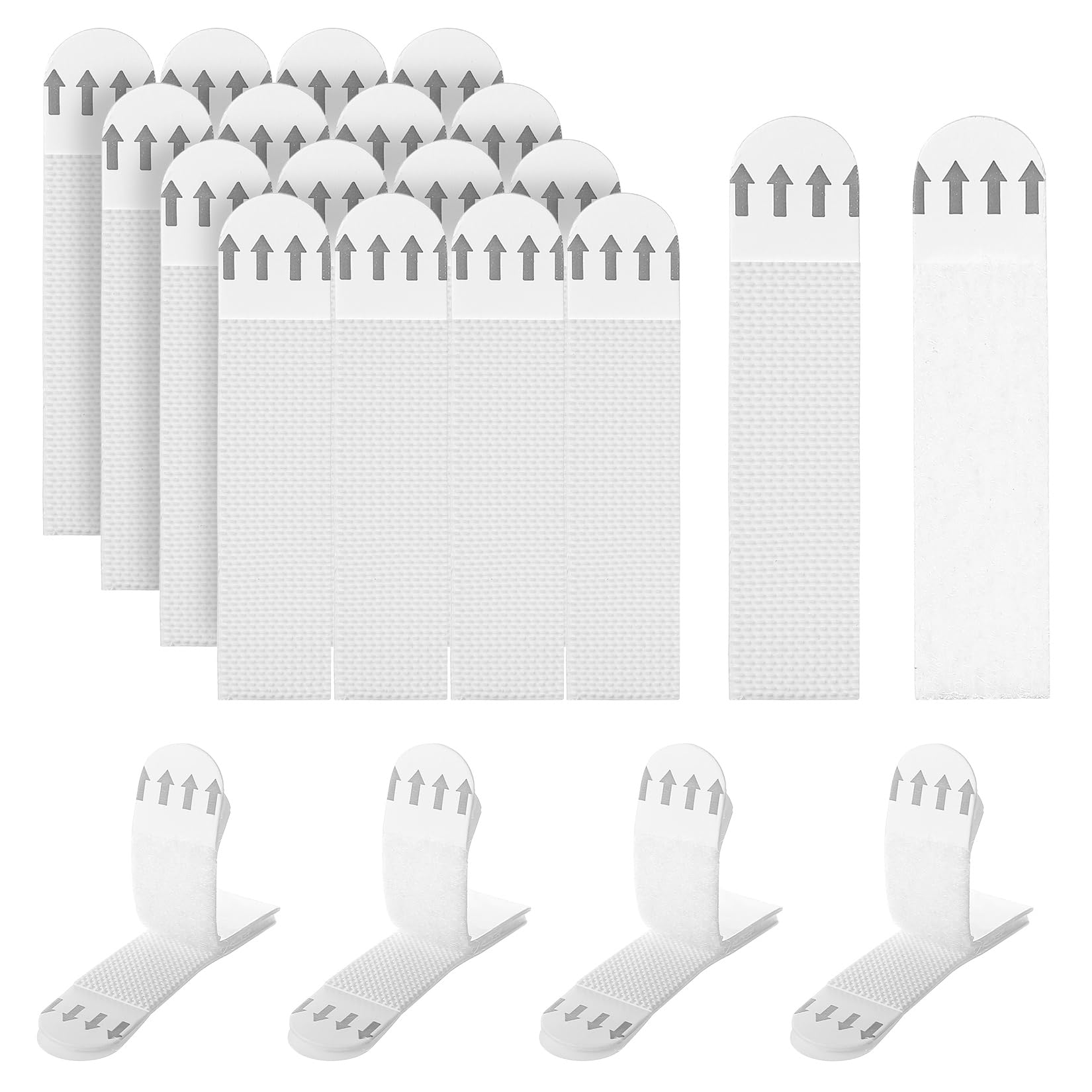 28 Pairs/56 PcsPicture Hanging Strips, Wall Adhesive Strips, Poster Stripsset, Heavy Duty Picture Hooks Tape, No Nails Hook and Loop Frame Hanging Stripsset for Frame Pictures Photos(7x1.6cm)
