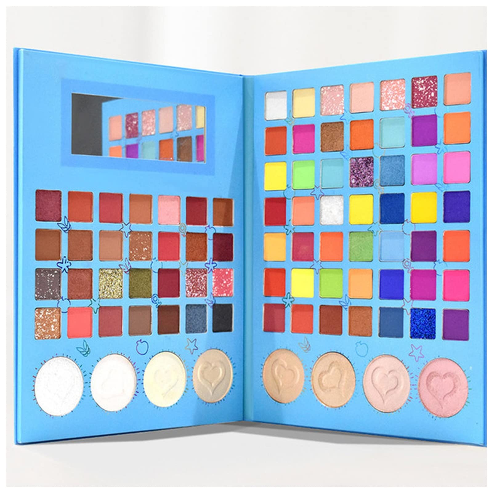 Paletas de sombras de ojos 85 colors brillo sombrero de ojos maquillaje grande pigmentado sombra paleta tierra paleta profesional shimmer mate paleta de sombra Paletas de sombras de ojos profesionales