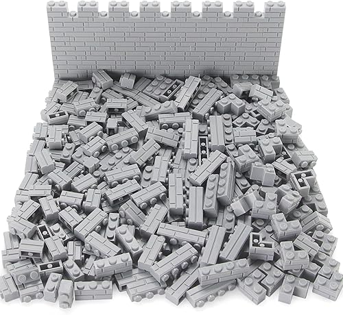 Miniatura 2 de Feleph Juego de 260 piezas de ladrillos de perfil de mampostería, bloques de construcción para piezas y piezas de pared, kit de juguetes a granel