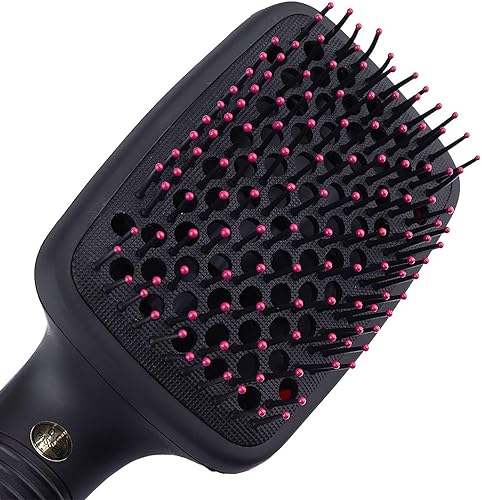 Miniatura 4 de Secador de pelo y estilizador 2 en 1, alisador de cepillo de secador de pelo de un paso, peine eléctrico de iones negativos para secador de aire