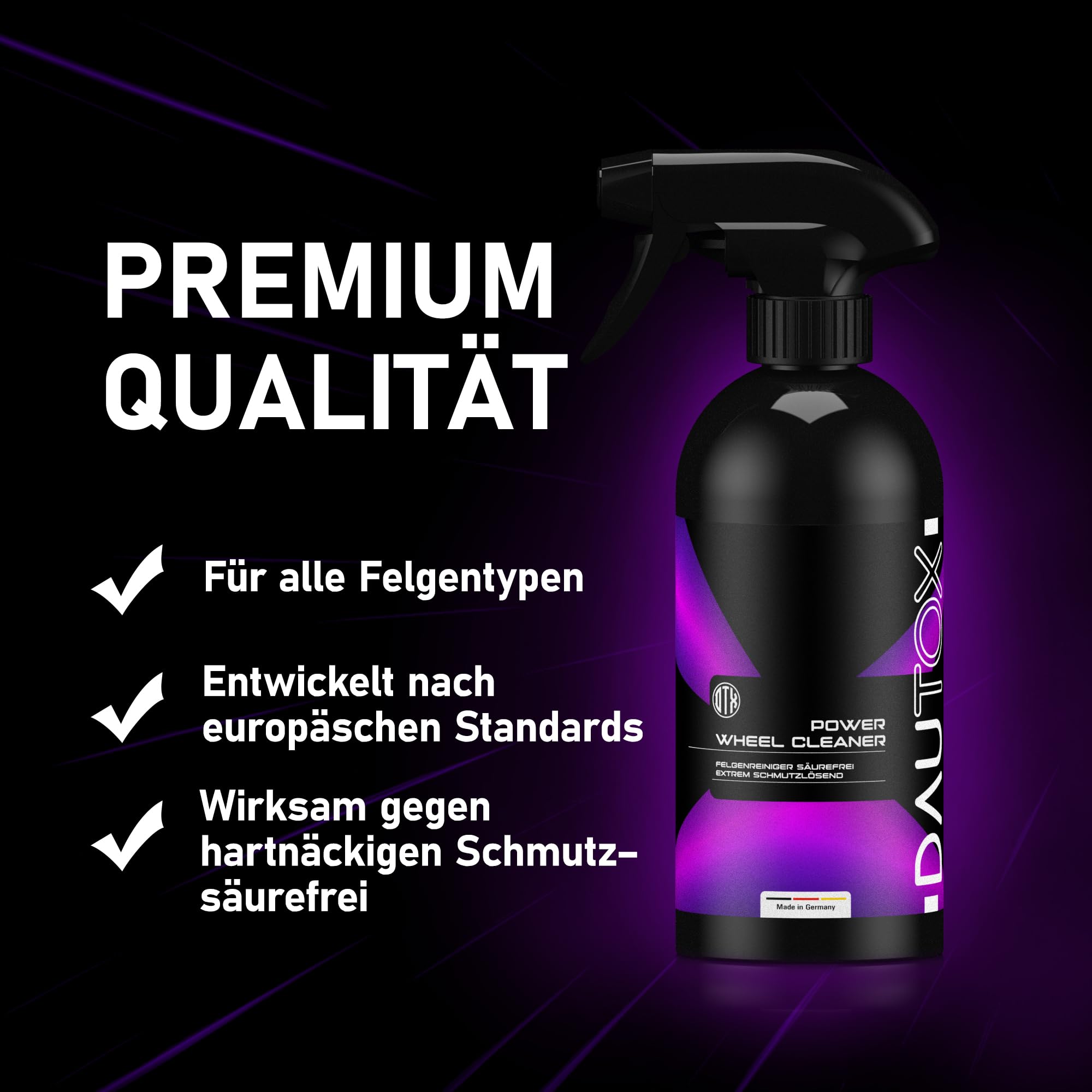 DAUTOX® Auto Reinigungsset – Autopflege Set für Innenraum & Außenbereich | Fahrzeugpflege Komplett- & Startersets | verschiedene Setgrößen (Außenpflege PRO Set | 4-teilig)
