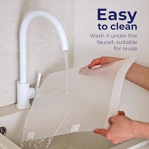 Miniatura 6 de Protectores de orina para caja de arena para gatos (4 piezas) Cubierta de caja de arena de 15 x 11.5 pulgadas Escudos para orina de gato y