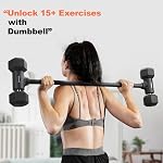 Dumbbell Barbell Converter Set, Transform Dumbbells Into a Complete Home Gym - Versatile Adjustable Weight for Full Body Workouts